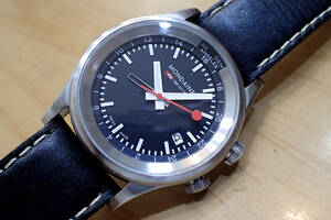 モンディーン/MONDAINE スポーツライン ◆ ワールドタイム GMT デイト 30308 メンズ腕時計