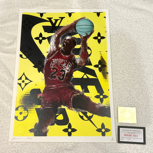 DEATH NYC マイケルジョーダン ルイヴィトン ナイキ NIKE SNKRS NBA 世界限定100枚 ポップアート アートポスター 現代アート KAWS Banksy
