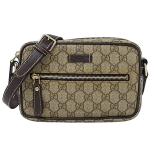 グッチ GUCCI バッグ レディース ブランド ショルダーバッグ GGプラス ブラウン ベージュ 201447 コンパクト ミニバッグ 斜め掛け おしゃれ