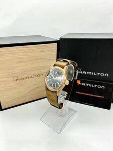 【ハミルトン1円〜】HAMILTON H694590 H69459530 KHAKI FIELD カーキ フィールド 手巻き メンズ 箱 保 腕時計　稼動品 85ET52