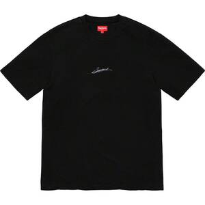 20SS Supreme Signature S/S Top BLACK M Tee Tシャツ シュプリーム 