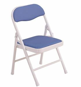 子供パイプ椅子 子供イス 子ども用 キッズチェア 折りたたみ椅子 ミニチェアー 豆イス レザー 子供用品 ブルー