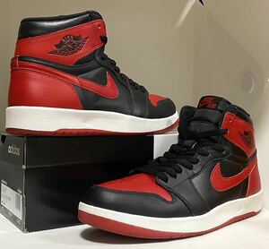 ブレッド!!NIKE AIR JORDAN 1.5 HIGH THE RETURN 27cm 768861-001★ナイキ/ハイザリターンbred黒赤chicagoジョーダン白黒赤loyalロイヤル