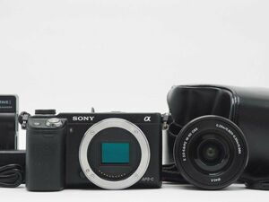 ソニー Sony NEX-6 Mirrorless Black Camera 16-50mm Lens [新品同様] #Z1463A