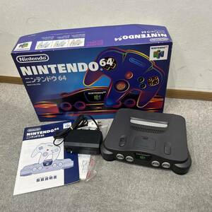 【DHS3092ST】Nintendo 64 任天堂 NUS-001 ニンテンドウ 本体+専用ACアダプタのみ ゲーム機 家庭用 ※コントローラ欠品 動作未確認