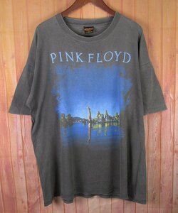 ST10426 90s PINK FLOYD ピンクフロイド Tシャツ WISH YOU WERE HERE BROCKUM ロックT USA製 ブラック系 XL（クリックポスト可）