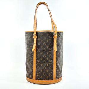 ルイヴィトン LOUIS VUITTON トートバッグ ショルダーバッグ バケツ M42236 バケット GM モノグラムキャンバス/ヌメ革 ブラウン