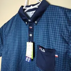 新品未使用　半袖スポーツシャツ　FILAフィラ　メンズ　M　ポリ　ブルー