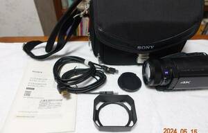【美品】SONY ソニー 4K ビデオカメラ FDR-AX100 BC