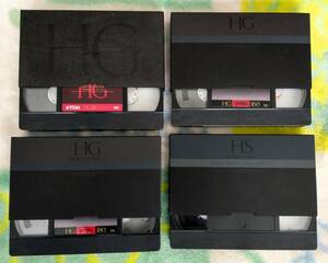 国産VHS◆TDK HG+HS 180と160,120 ◆合わせて11本美品オリジナルタイトルシール用紙付き