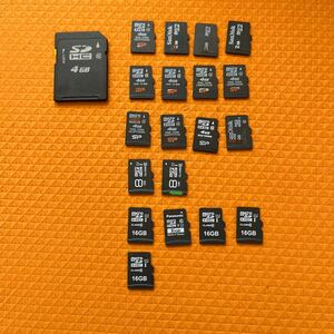SDカード、マイクロSDカード　動作品　いろいろまとめて20枚
