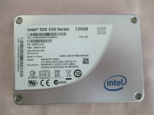 鶯】　インテル　SSD intel 120GB SSDSC2CT120A3 2.5インチ　使用時間　933時間　中古美品