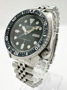 【セイコー1円〜】SEIKO 7548-7000 ダイバー デイデイト 腕時計 メンズ QZ 現状品 中古 8W270