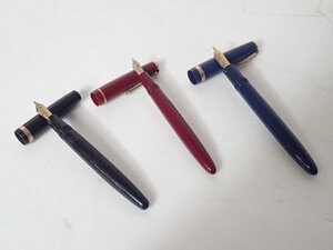 Parker パーカー 万年筆 3本セット（DUOFOLD 14K PEN N、VICTORY PEN F、MAXIMA SHEAFFER