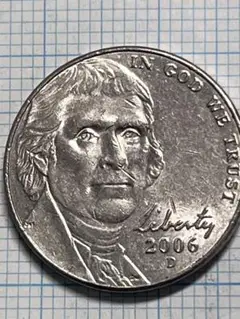 アメリカ合衆国独立宣言の起草者、名文家ジェファーソンコイン　2006