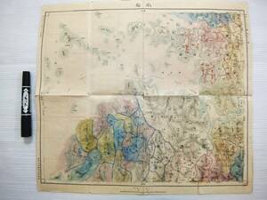 明治43年 古地図 朝鮮 南陽 二十万分一図 第46号 彩色 地図 韓国併合後 臨時土地調査局測量課