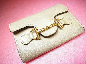 ★★良好＆良品！！★★ ヴィンテージ！！★★【 GUCCI！ 】グッチ ホースビット レザー 6連キーケース ★★MADE IN ITALY★★