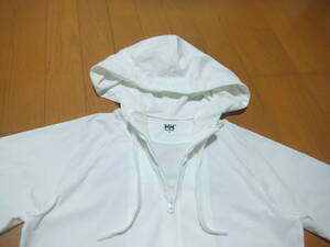 未使用 保管品 Helly Hansen ヘリーハンセン レディース・ダブルジップフーディ ラッシュガード White hoodie サムホール仕様 正規品／Ｍ