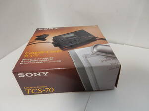 ②ソニー　SONY TCS-70 カセットレコーダー 未使用 現状品