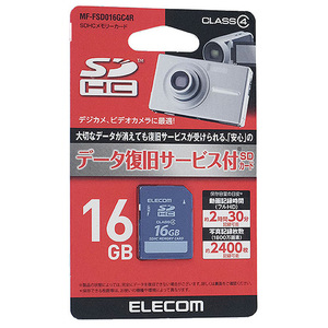 【ゆうパケット対応】ELECOM エレコム SDHCメモリーカード MF-FSD016GC4R 16GB [管理:1000022181]