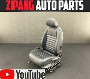 VW070 16 ザ・ビートル デザイン レザーP 本革 左フロント シート/ヒーター付 ◆黒革/ブラック 【動画有り】○