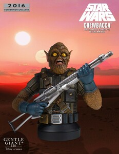 ★GENTLE GIANT★2016 SDCC EXCLUSIVE★McQUARRIE CONCEPT★CHEWBACCA★COLLECTBLE MINI BUST★ 