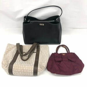 PRADA/BVLGARI/agnes b. バッグ 3点 おまとめ【CEAL6003】