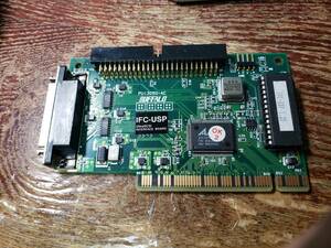 SCSI カード ボード インタフェース Ultra SCSI I/O BUFFALO IFC-USP　PUI3050-AC Host Adapter 50ピン　動作未確認の為ジャンク扱いです 