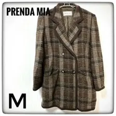 PRENDAMIA/プレンダミア/レトロなチェック柄ジャケットコート/Mサイズ