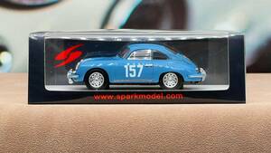 スパーク SPARK 1/43 Porsche ポルシェ 356 1600S Monte Carlo モンテカルロラリー 1960 #157 A.Gacon - R. Gannot S6141