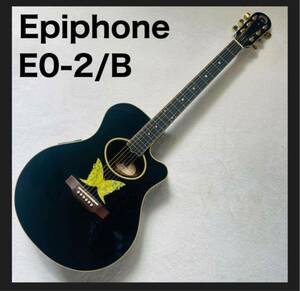 極稀少★エピフォン ギブソン エレアコGIBSON EO-2/B 蝶々　エレキアコースティックギター Epiphone エレキギター 弦楽器 