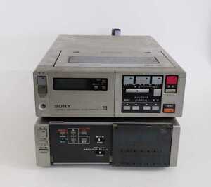 IPK-033 SONY Betamax ポータブルビデオカセットレコーダー SV-F1/チューナータイマーユニット TT-F1/ACパワーアダプター AC-F1