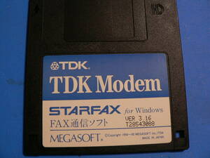 送料最安 94円 FDT01-03：TDKモデム関連　TDK Modem STARFAX/TDK PC Card設定ファイル/TDK Modem 秀Term FD 3種バラ売り