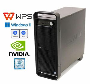 D624/ゲーミング　マウスコンピューター/CPU i9-9900X/RAM 128GB/M.2 NVMe 1TB+3.5HDD 3TB/RTX2080/WIN11Pro/Office WPS/DVD-RW