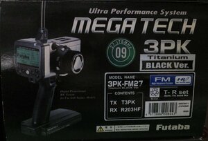 フタバ MEGA TECH 3PK Titanium BLACK ver. 3PK-FM27 T-R set 09バンド