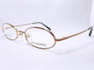 3B258 新品 眼鏡 メガネフレーム チタン ブランド VIKTOR&ROLF 51□20 135 12g フルリム 軽量 シンプル 女性 レディース 男性 メンズ