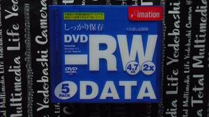 imation データ用 片面1層 DVD-RW 10mmケース 5枚組×12 計60枚 ゆうパック日本全国送料無料 イメーション ＤＶＤＲＷ 1層 4.7GB 2倍速書込