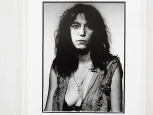 パティ・スミス/1978/アート ピク 額装/ Patti Smith/NY Punk/ビンテージ・パンク/インテリア/壁飾り/モノクロ 写真