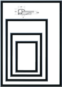 OA額縁 ポスターフレーム アルミパネル UVカットPET付 5016 A2サイズ 594X420mm ブラック