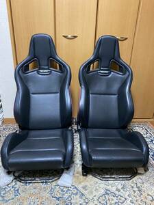 RECARO スポーツシート Sportster 本革 左右セット シートレール付き