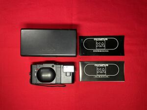 【カメラ】オリンパス OLYMPUS XA Electronic Flash A11 ブラック 箱付き 取扱説明書付き コンパクト フィルム 写真機 動作未確認 現状品