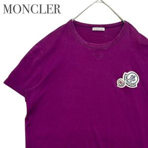 MONCLER　モンクレール 半袖 Tシャツ トップス 洋服 レディース パープル コットン