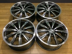 社外 weds製 LEONIS 19×8J＋38 PCD114.3 ハブ径73 5穴 4本　　　　　　　　　　　　　　　　　　　　　　　2307241 2G4-1 石