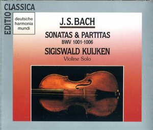 2CD (即決) バッハ/ 無伴奏バイオリン・ソナタとパルティータ全６曲/ vl.ジギスバルト・クイケン(1981)