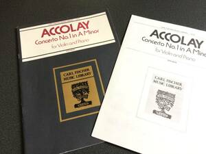 ♪♪ヴァイオリン楽譜★ACCOLAY・アッコーライ/concerto no1 in a minor【CARL　FISCHER　MUSIC】♪♪