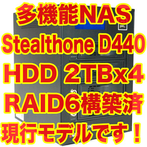 現行モデル! StealthOne D440 多機能NAS WD RED 2TB 4台搭載 ワイズ コーポレーション Y