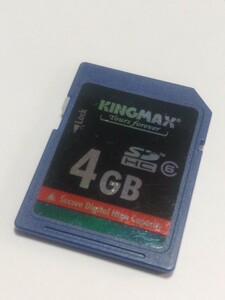 中古 動作確認済み フォーマット初期化済み KingMax キングマックス SDHC SDカード4GB 1枚
