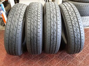 パF5355■145/80R13 75S　4本価格　BRIDGESTONE NEXTRY　送料無料 夏 7～8分山 ムーヴ タント N-BOX モコ MRワゴン ルークス パレット