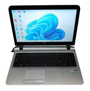 ★【驚速 HP Probook 450 G3 i5-6200U 2.3GHz x4+8GB+SSD128GB+HDD320GB 15.6インチワイドノートPC】Win11+Office2021/WEBカメラ■E030139