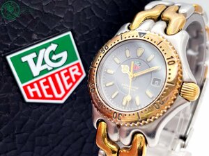 2404603135　＃ 1円～！ TAG Heuer タグホイヤー WG1320-0 セル プロフェッショナル 200m クォーツ デイト 腕時計 グレー文字盤 純正ベルト